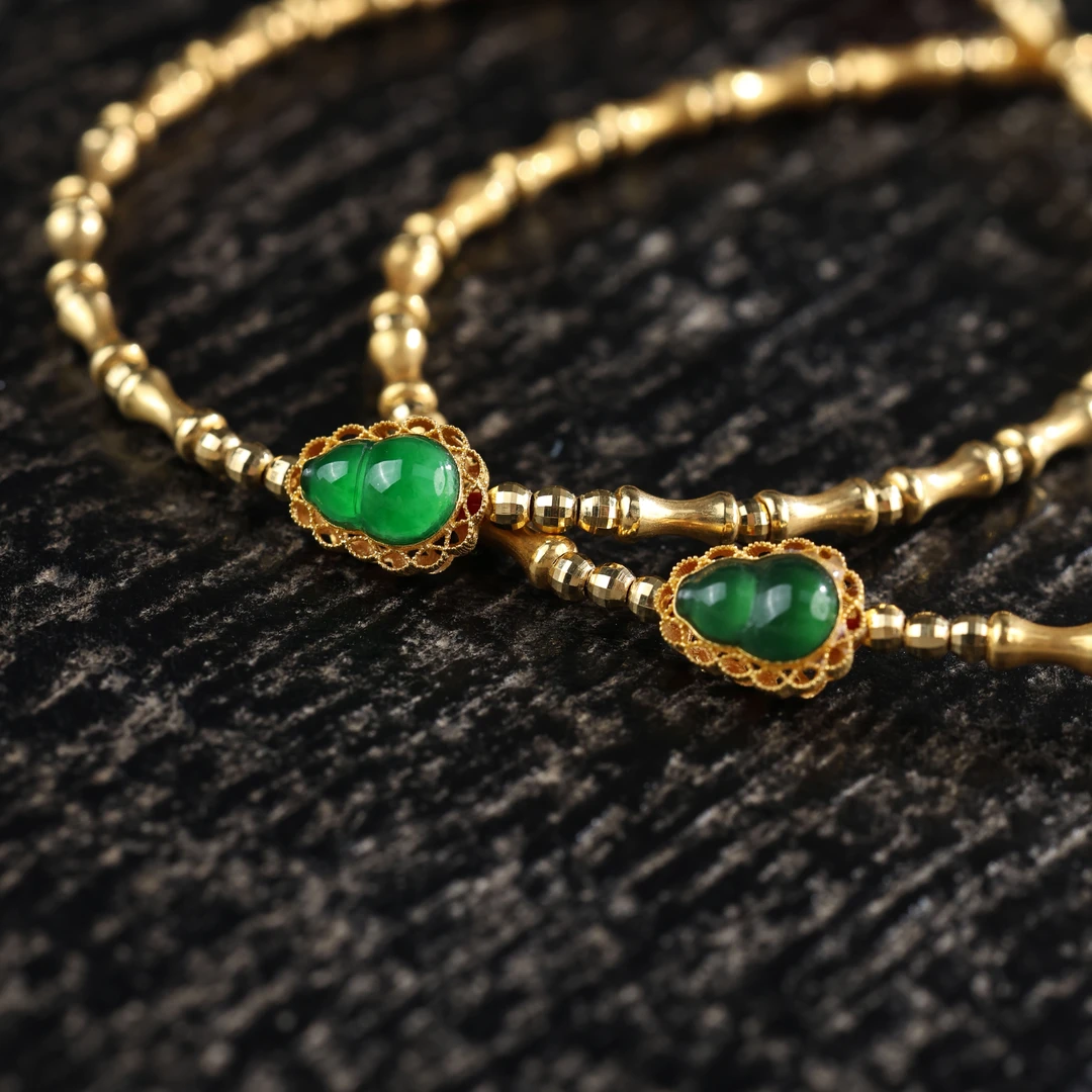 【举石臻选】TA0615-405-121翡翠手绳18k（一件/多样性发/长度自选）H