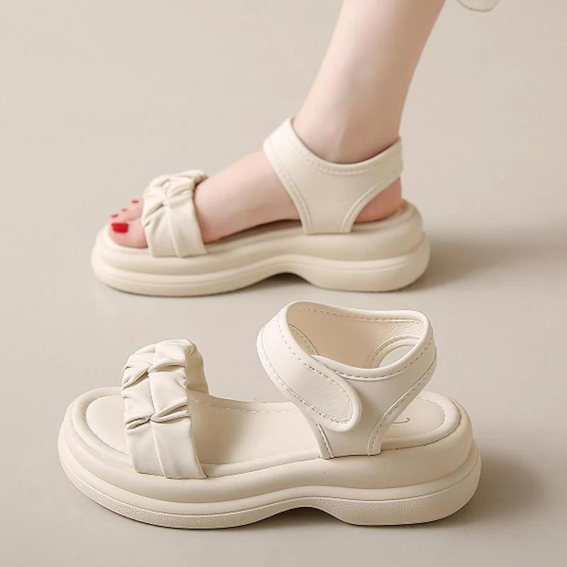 范哲萨女童凉鞋夏款2025新款夏季厚底大童中学生时尚洋气女孩少女