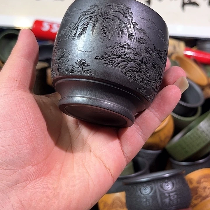 茶杯紫砂全手工紫砂主人杯