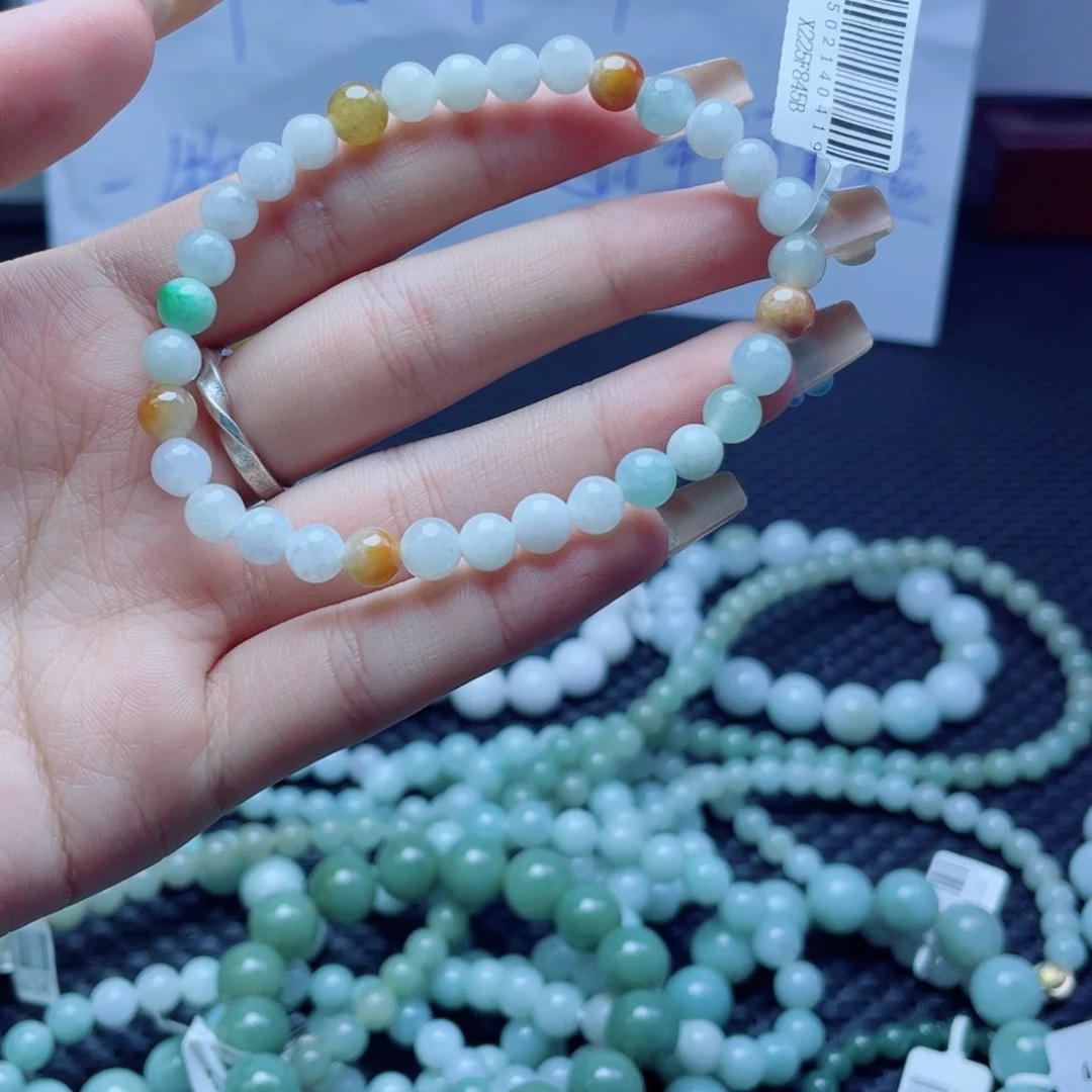 未镶嵌定制翡翠珠串
