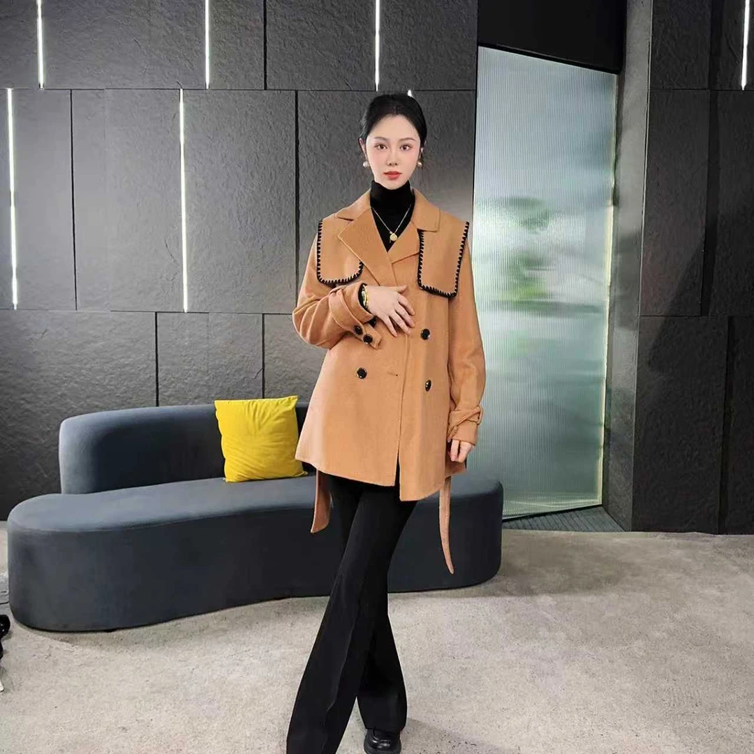 Falaibang/法莱邦8823驼色羊毛大衣