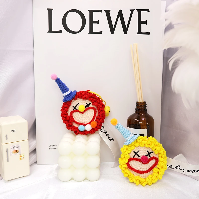 小丑挂件  手工钩织手工DIY百搭时尚创意玩偶钩织