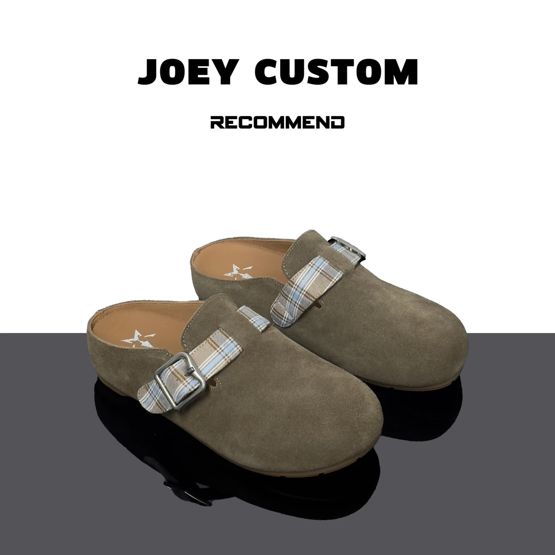 JOEY |  秋季复古磨砂牛皮软底舒适一脚蹬包头勃肯鞋女鞋  4003-1