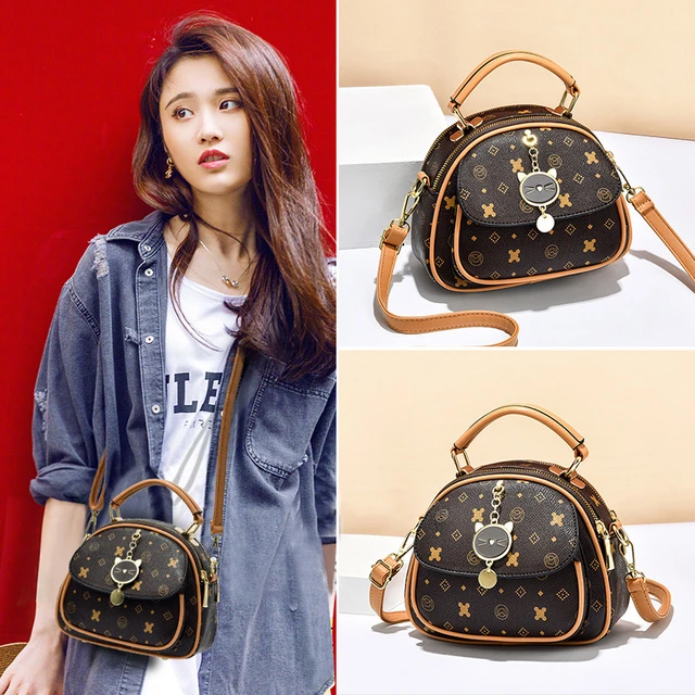 包包2025新款包包高级女超火小包包高级卡通小圆包少女单肩斜挎包
