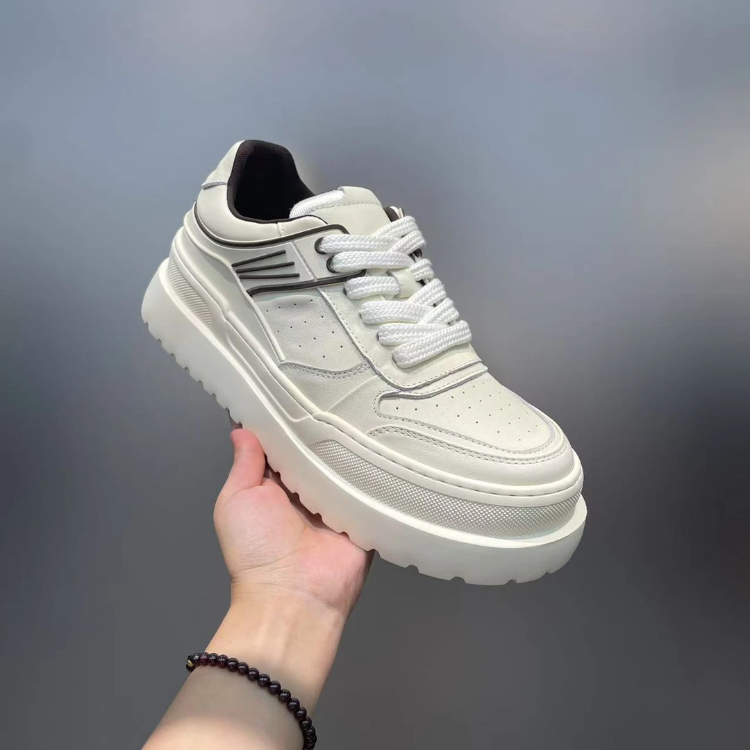 【秋季上新】广州男士真皮百搭爆版经典系带纯色时尚休闲鞋20839