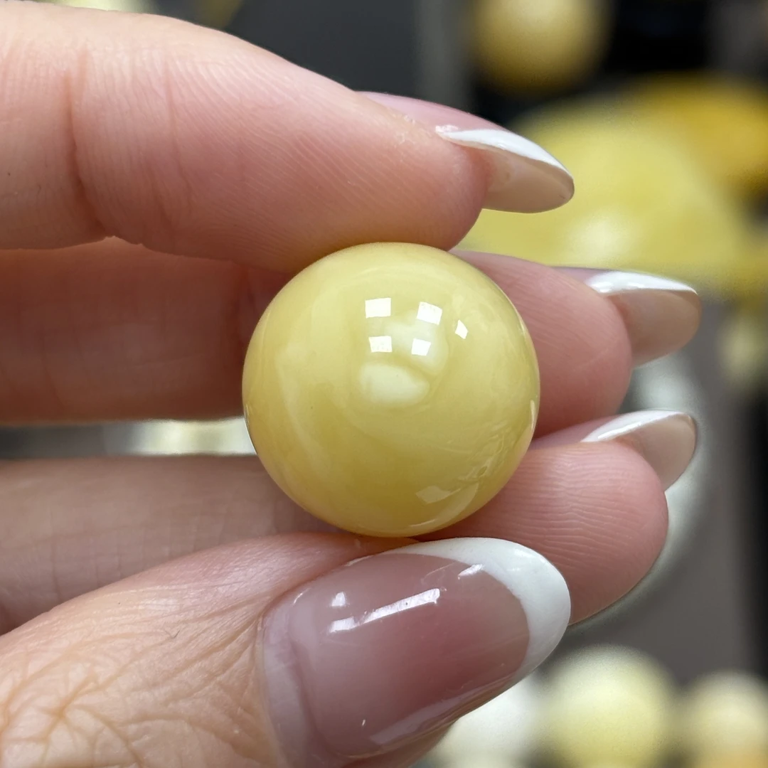 16.5mm瑕疵· 小妖珠宝天然原矿琥珀蜜蜡