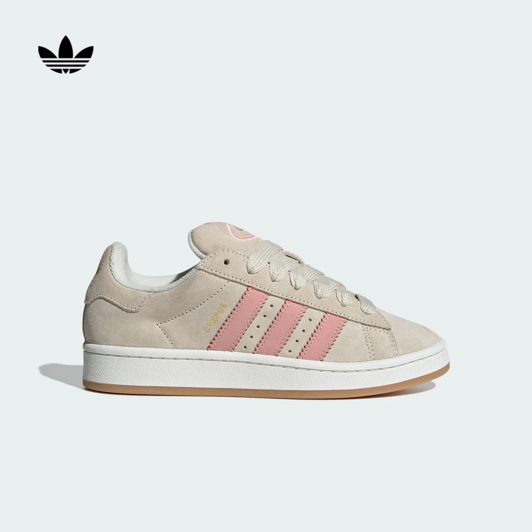 阿迪达斯三叶草「面包鞋」CAMPUS 00s经典滑板鞋女 adidas JI2752