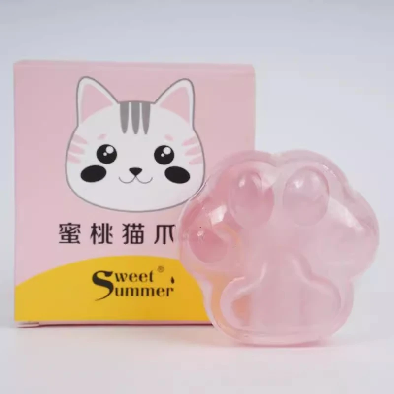 手工香皂猫爪精油皂可爱洗脸洗澡洗手沐浴面部清洁水蜜桃香味女生