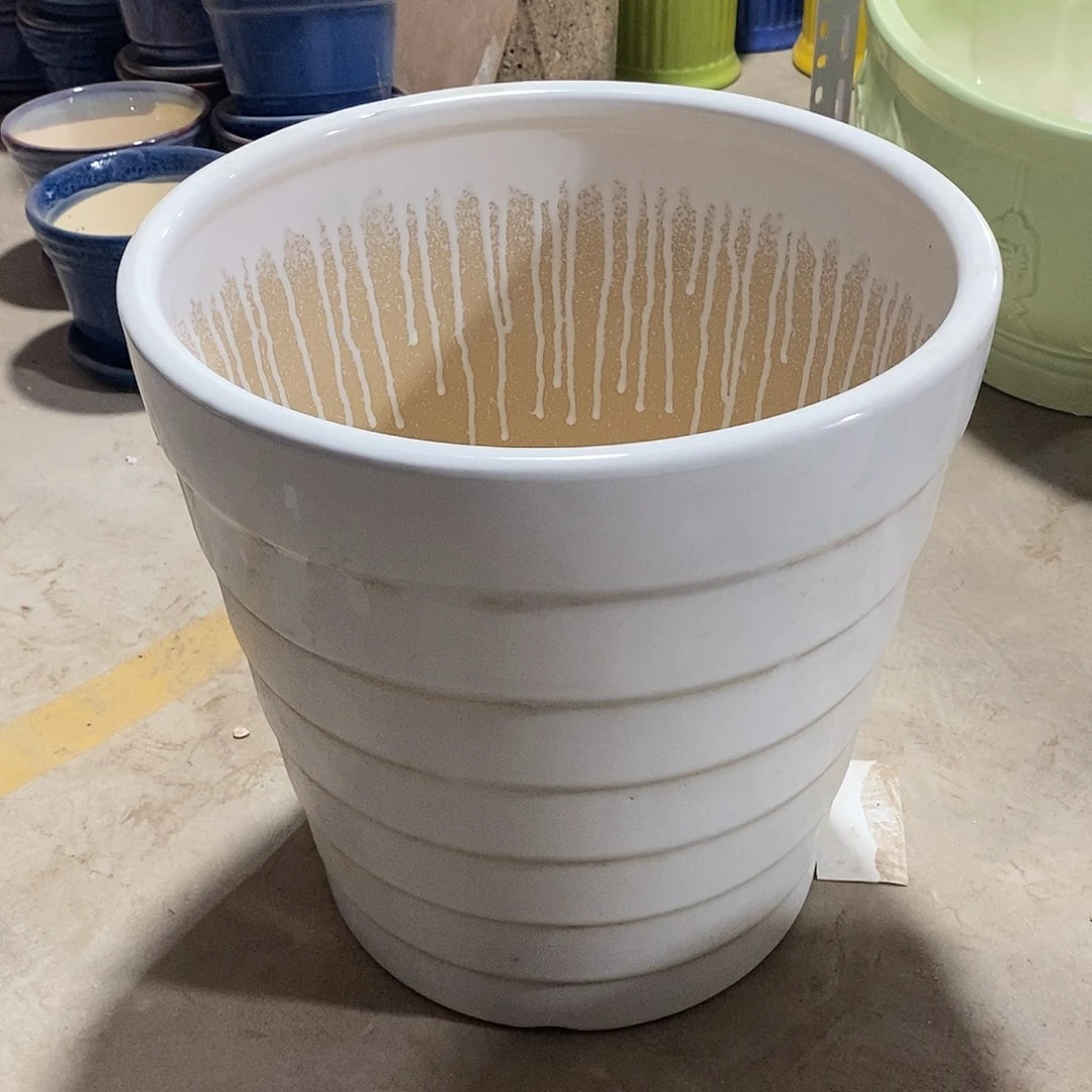 【闪购商品】陶瓷微瑕花盆-大大大节节高30×30-1个