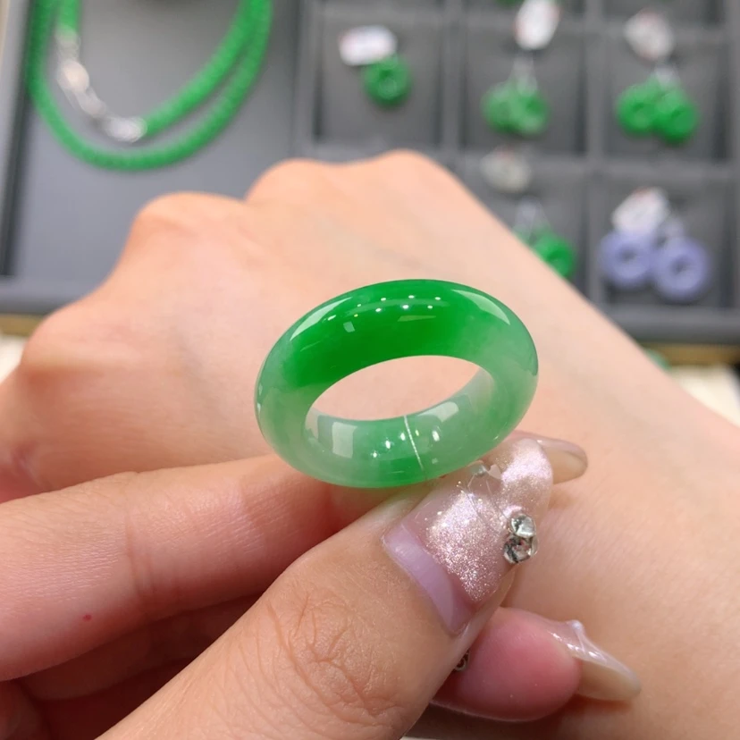 【闪购商品】未镶嵌戒指翡翠14-15号