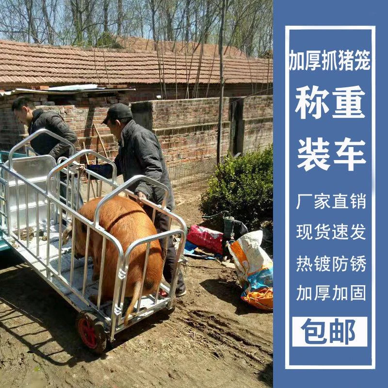 猪笼拉母猪称猪笼加厚多功能转猪家用多功能笼子猪仔场用运猪笼装