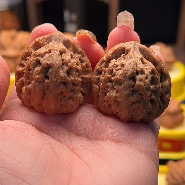 吊坠文玩核桃红锦鲤 36尺全品