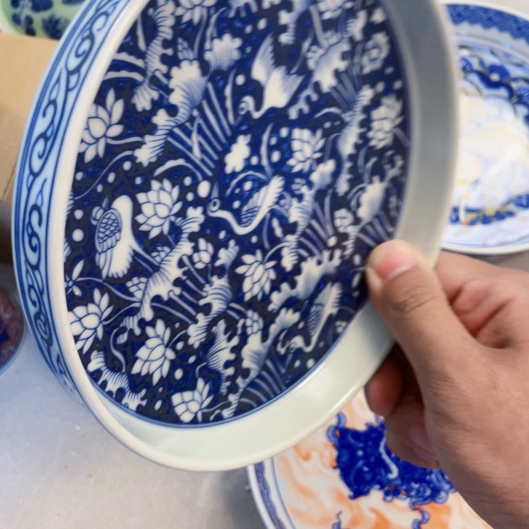 瓷片青花一路连科壶承微瑕