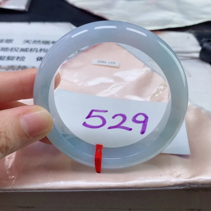 翡翠手镯未镶嵌天然翡翠57圈口