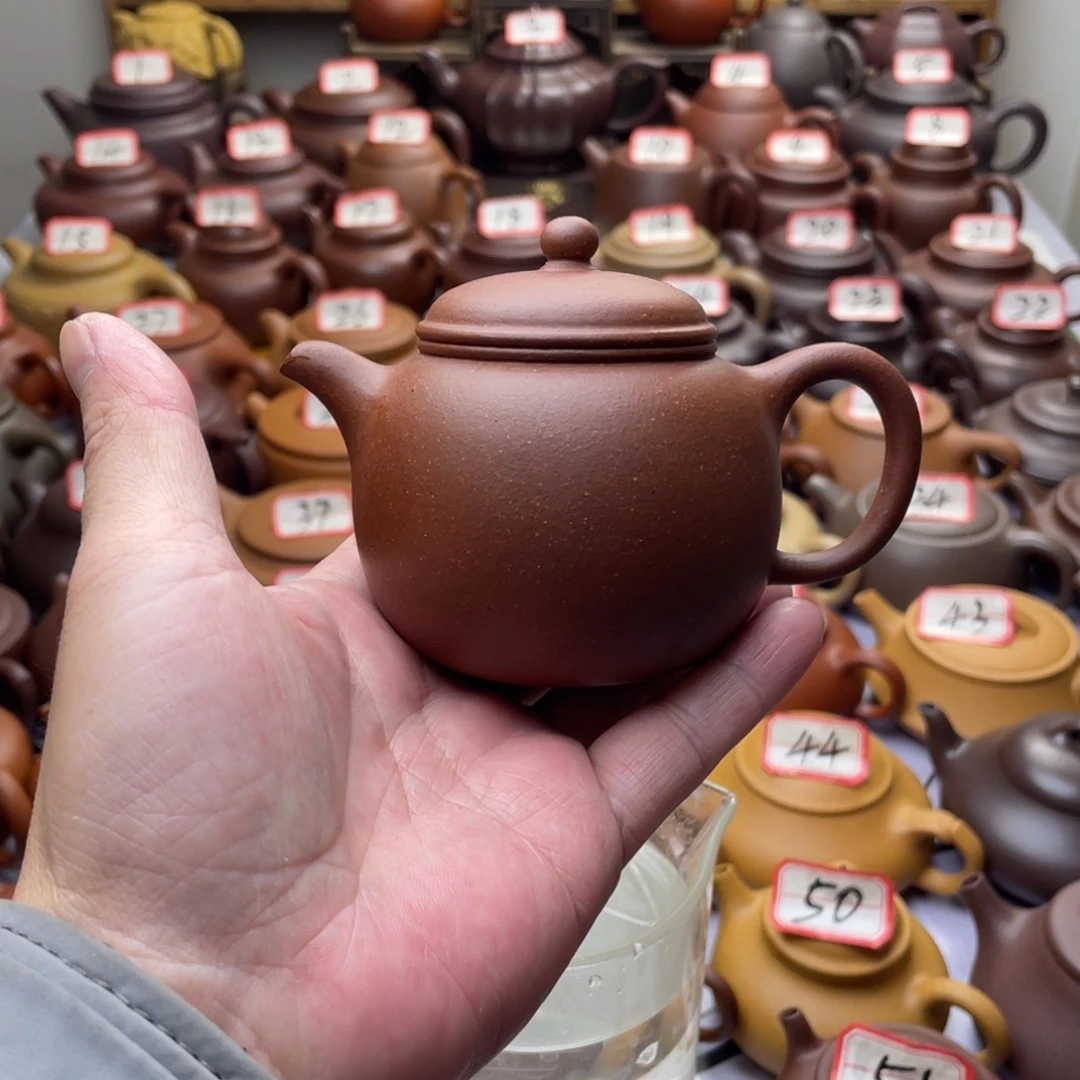 紫砂茶壶宜兴紫砂半手工