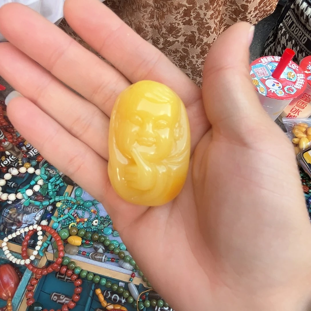 未镶嵌颈饰蜜蜡藏地朵朵蜜蜡锁骨链