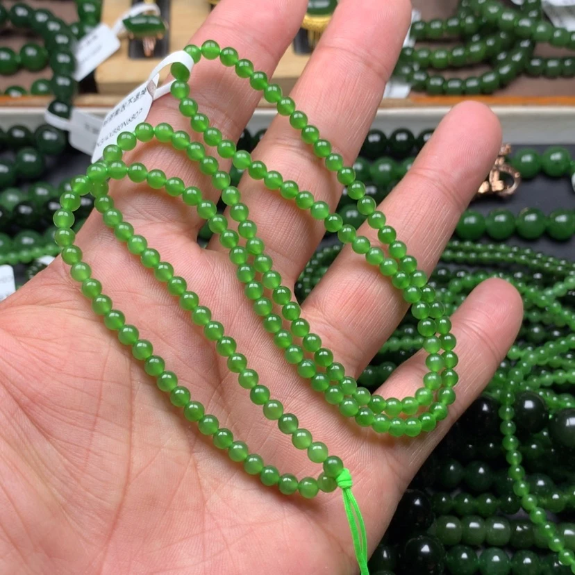 【闪购商品】颈饰未镶嵌和田玉（碧玉）蒹*4