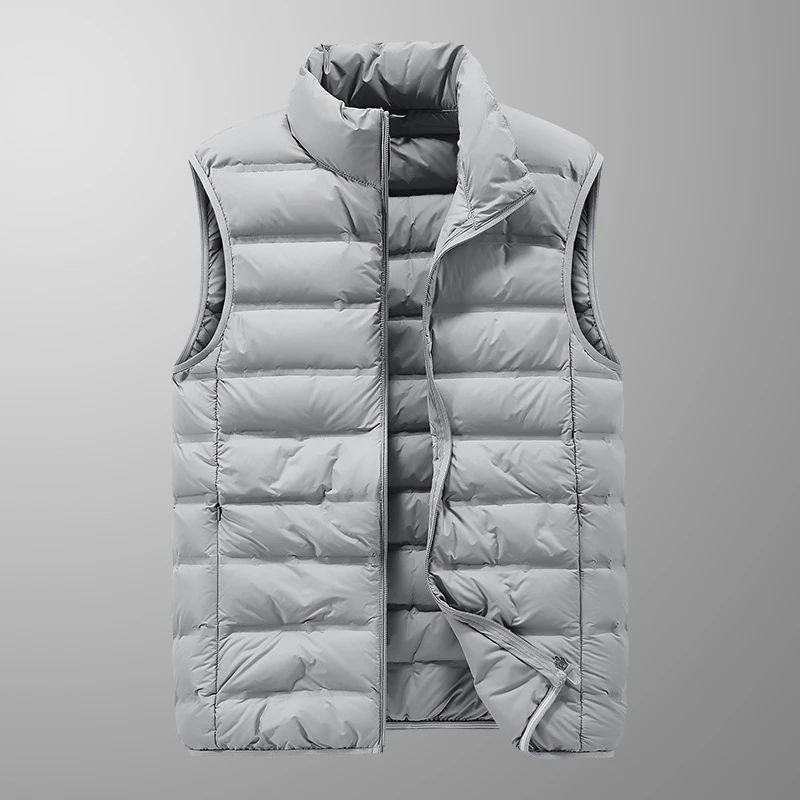 2025新款秋冬轻便羽绒棉服男士无袖背心冬季大码宽松轻便保暖马甲