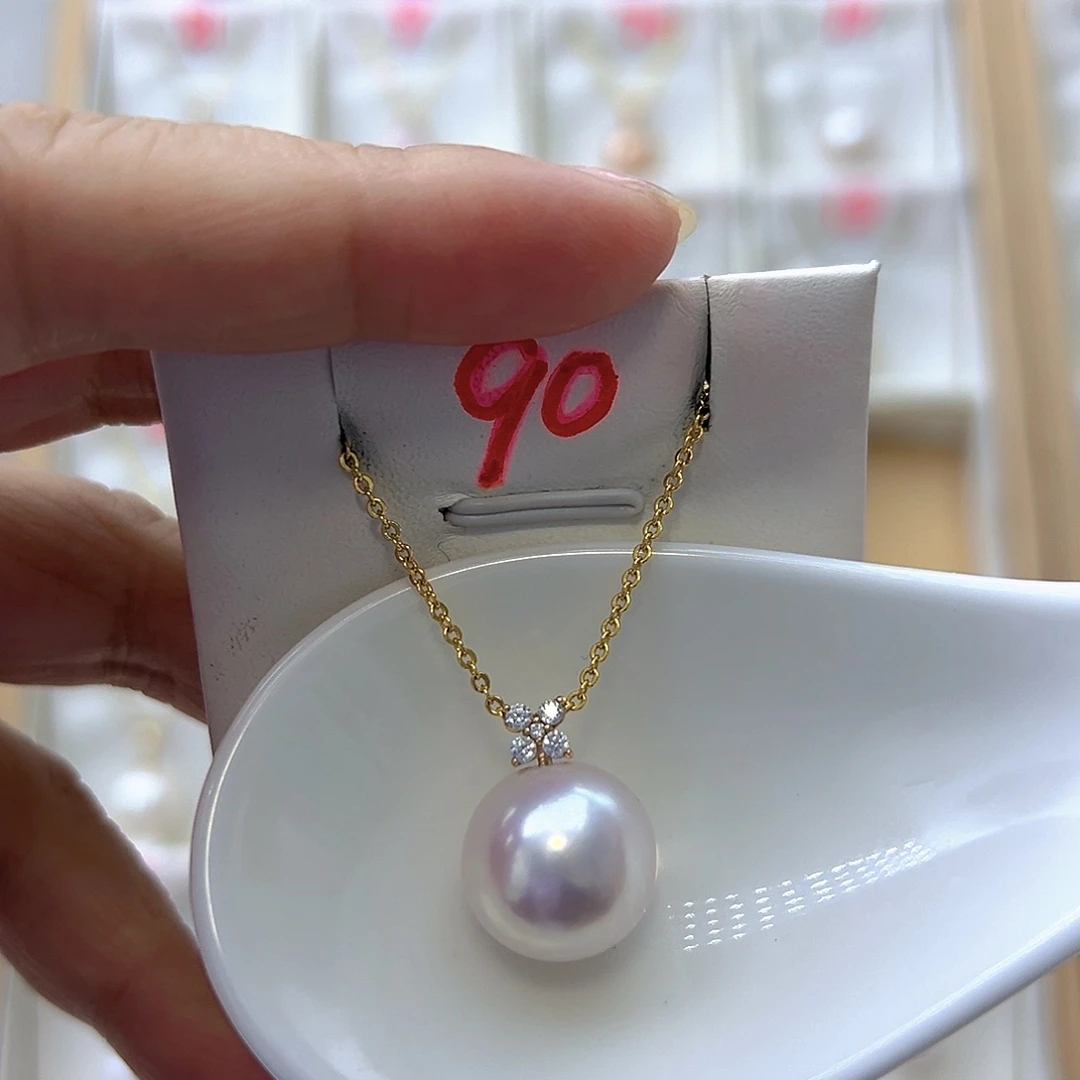 吊坠(赠链)淡水珍珠18K金镶嵌14.3