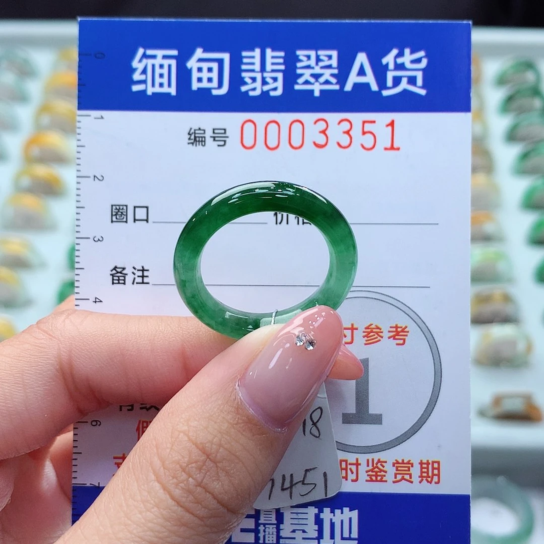 未镶嵌戒指翡翠17.18号