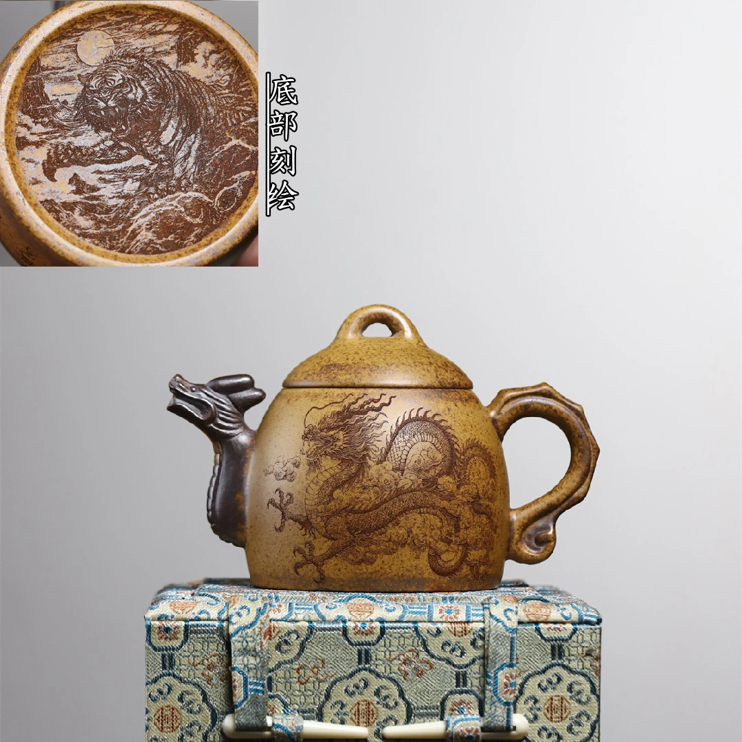 龙秦权宜兴小容量手工紫砂壶高温段泥壶精美紫砂茶壶泡茶茶具礼品
