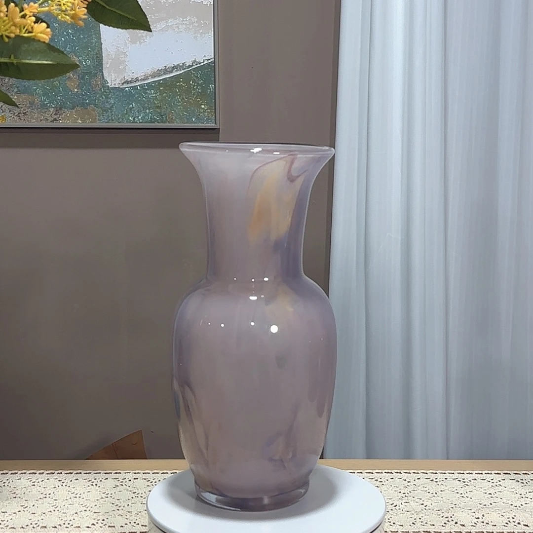 琉璃紫色系手工琉璃花器