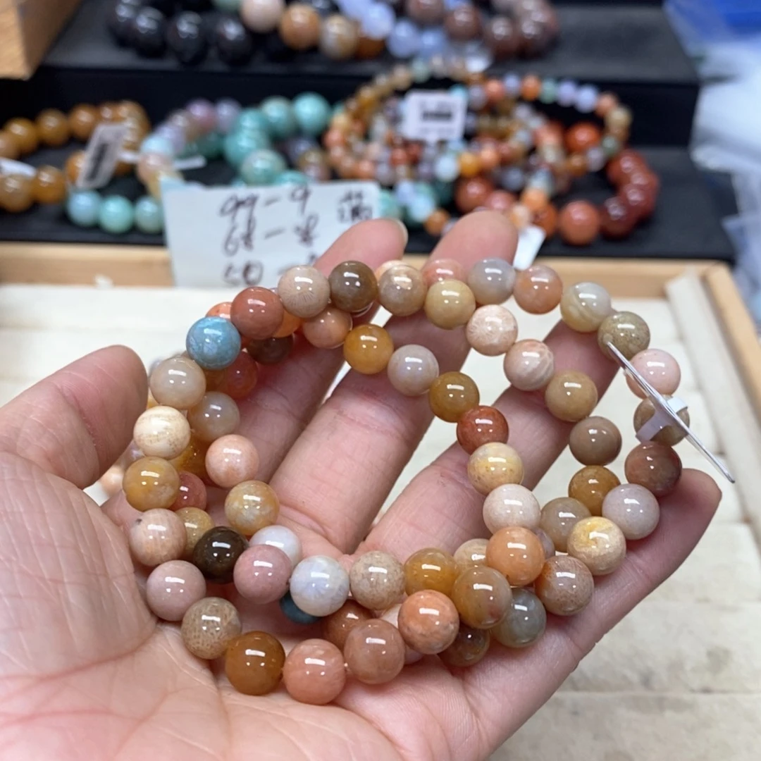 硅化珊瑚（珊瑚玉）手链未镶嵌沈*芬337
