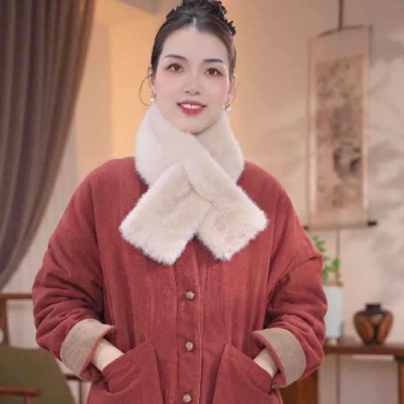 如素慢衣男女通用保暖厚款围巾80026