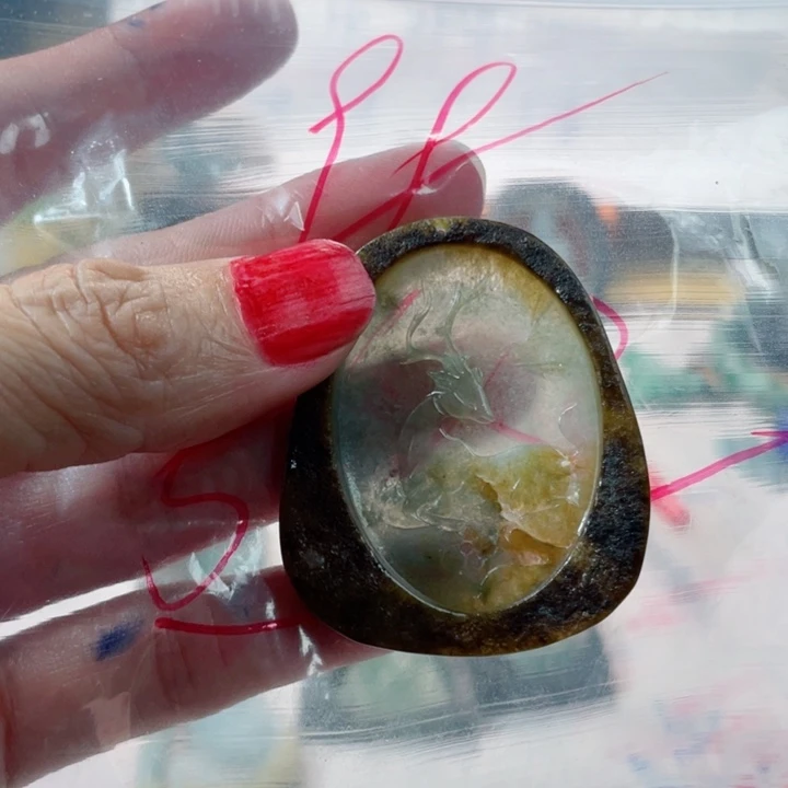 5***3翡翠未镶嵌颈饰成品