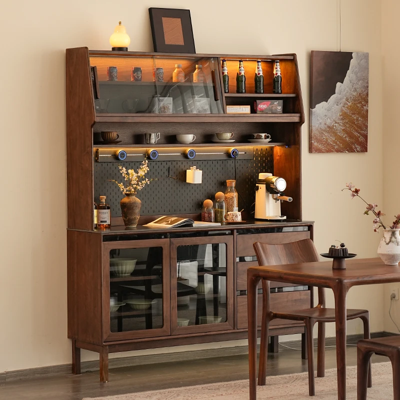 苏作集苏作集北美黑胡桃木环宇餐边柜靠墙一体储物柜餐厅家用简约