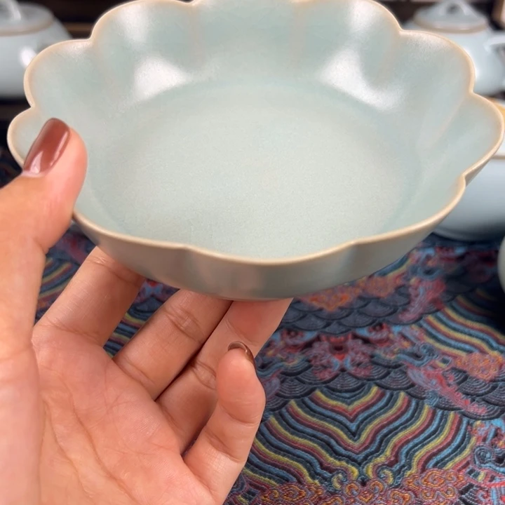 摆件仿古釉釉水莲花洗