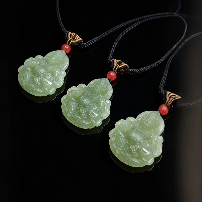 【岁龙甄选】和田玉黄财神（多样性发货拍一发一）