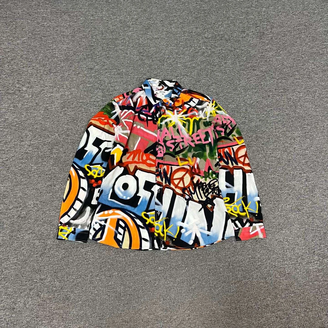 99新 Moschino/莫斯奇诺 Moschino 涂鸦 衬衫