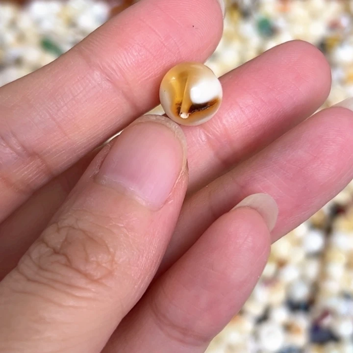 未镶嵌蜜蜡裸石9.9mm一个