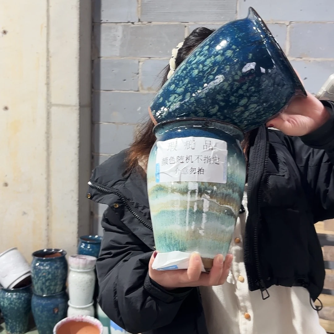 瑕疵两个高24/17红陶