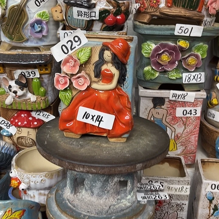 粗陶材质多肉花盆