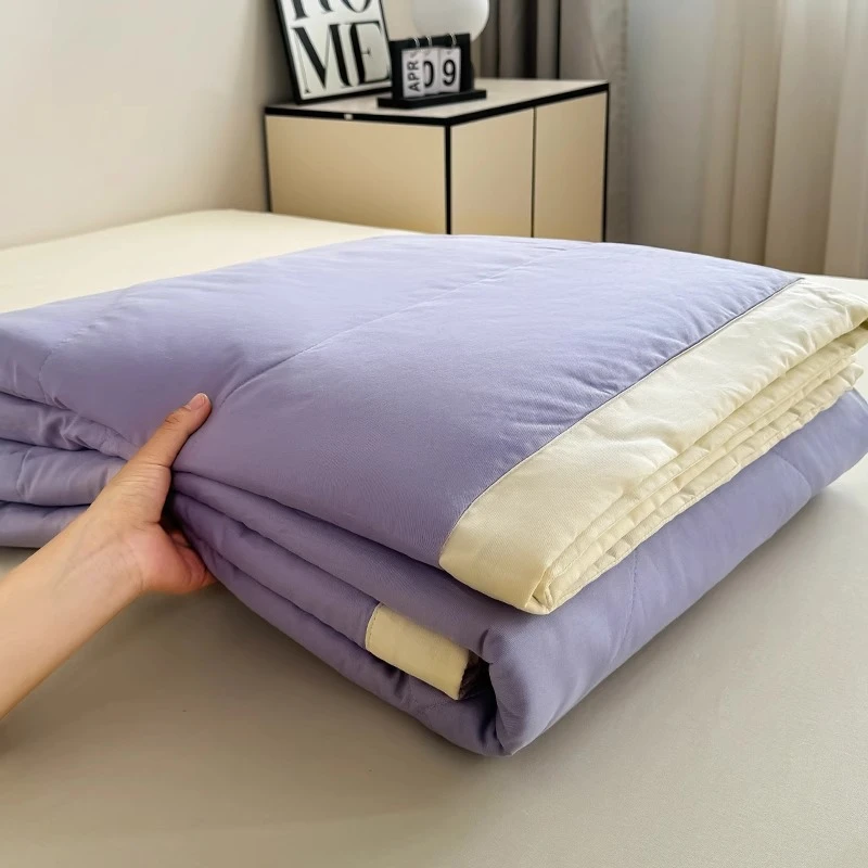里外全棉夏凉被空调被纯棉100%单人春秋薄被夏被夏季四件套可机洗