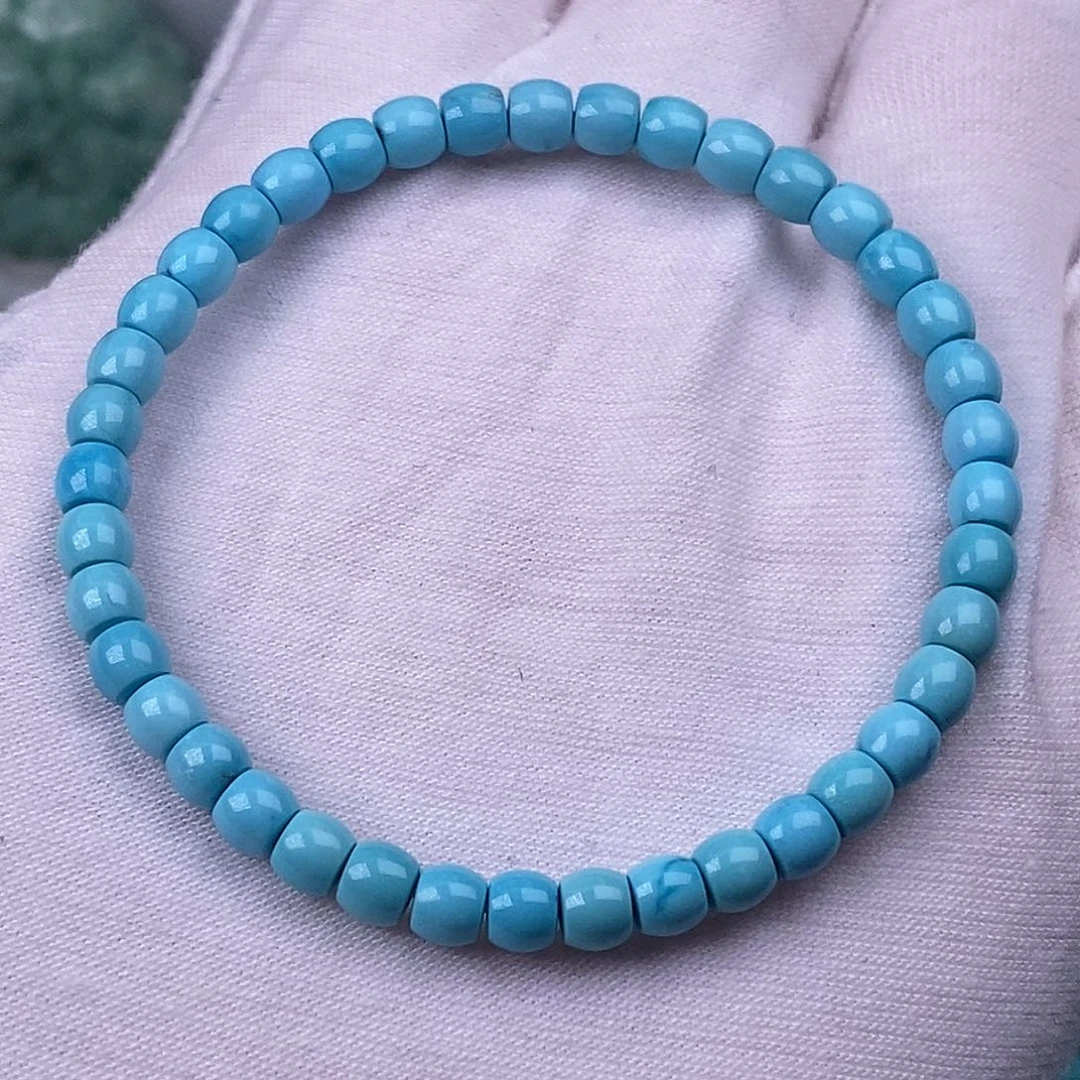 绿松石未镶嵌珠宝奇石4.5mm