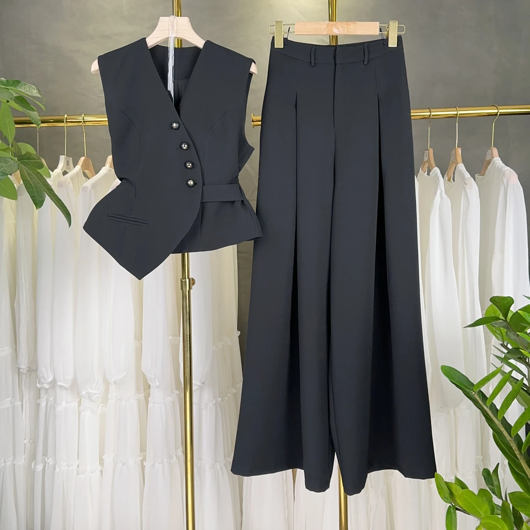 【RG1916】2025年时尚气质百搭减龄显瘦新款小衫休闲套装