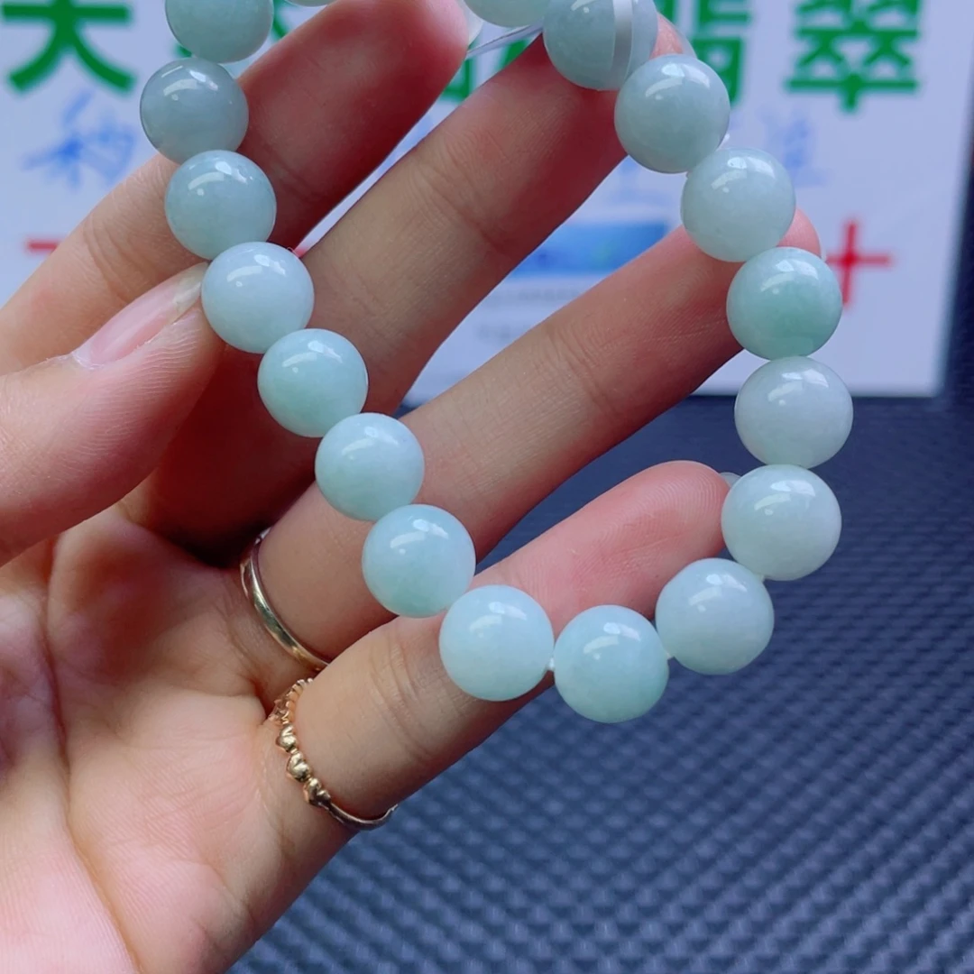 未镶嵌定制翡翠珠串