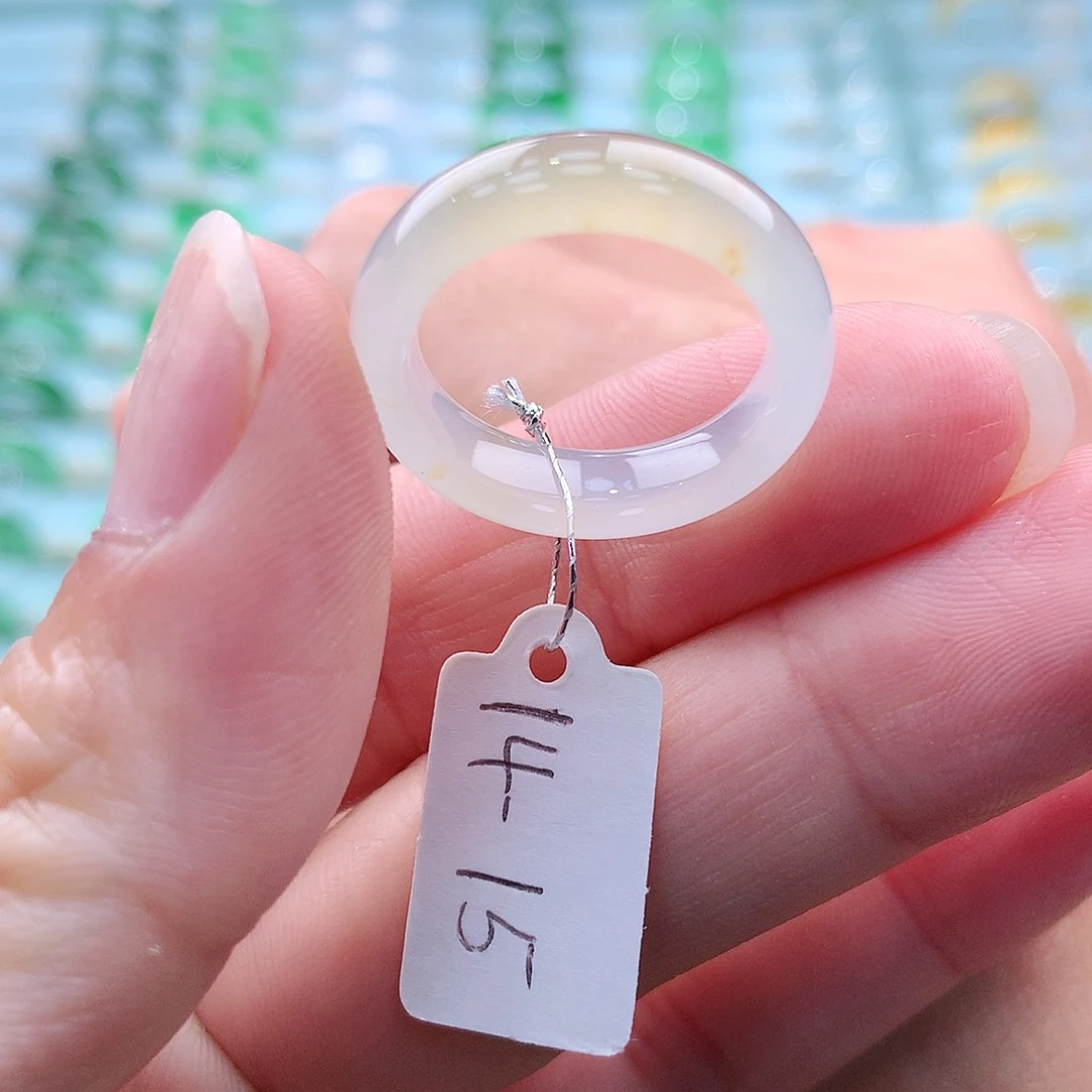 翡翠戒指未镶嵌A货缅甸翡翠