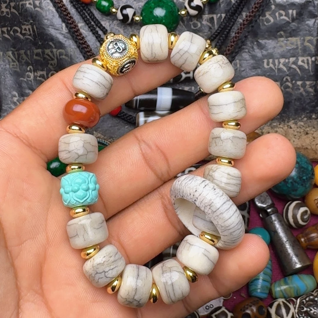 金刚菩提手串牦牛骨