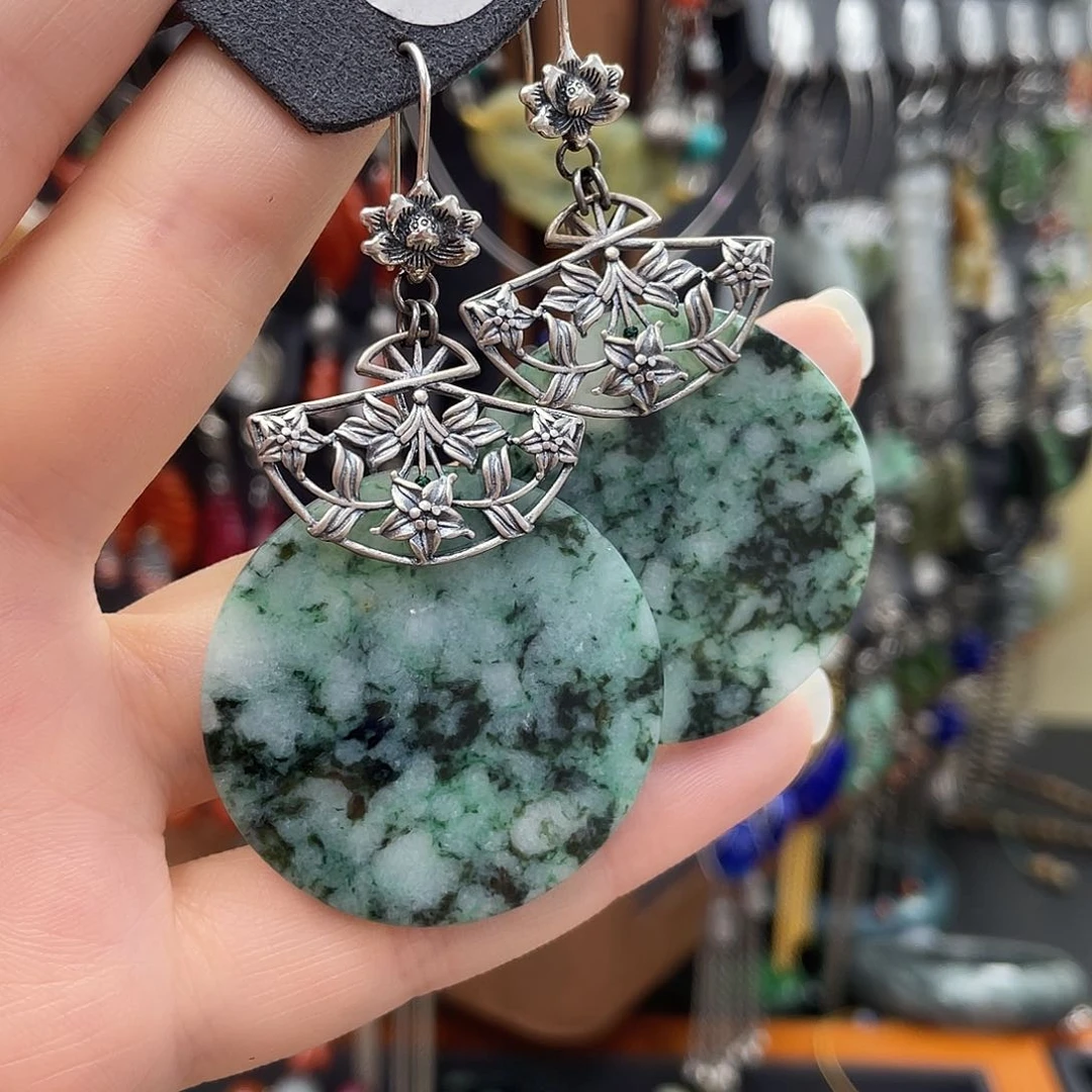 翡翠耳饰银S925镶嵌御***业250 jjjjjjj