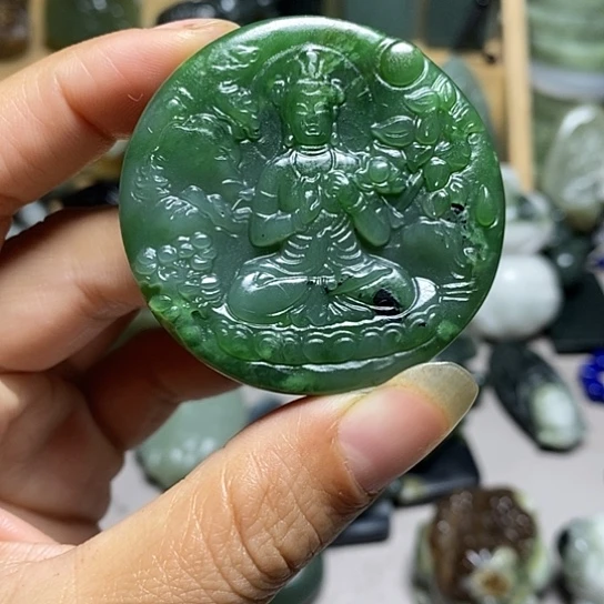 未镶嵌和田玉（糖玉）珠宝半成品