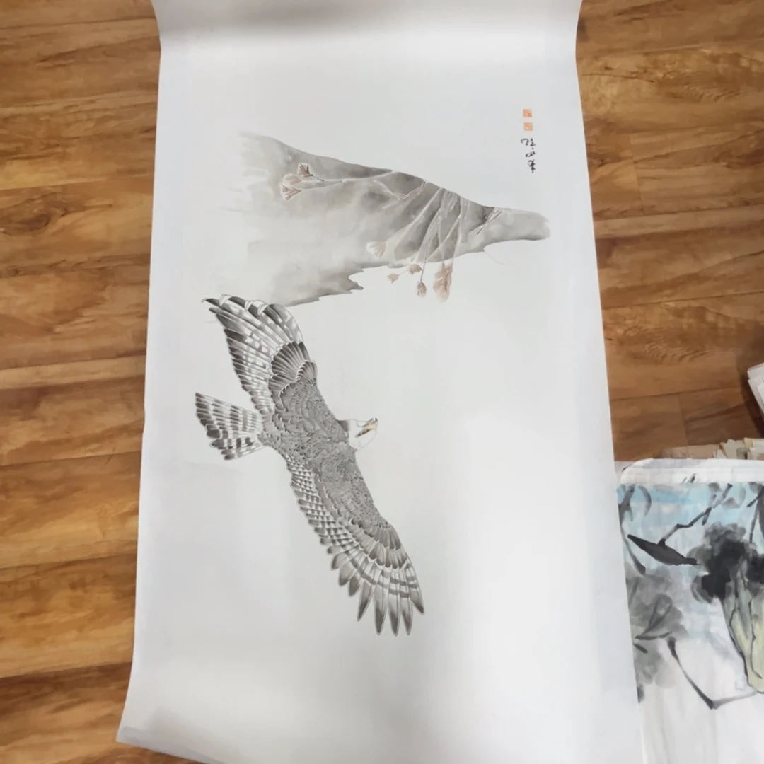 国画绘画作品多次参加全国
