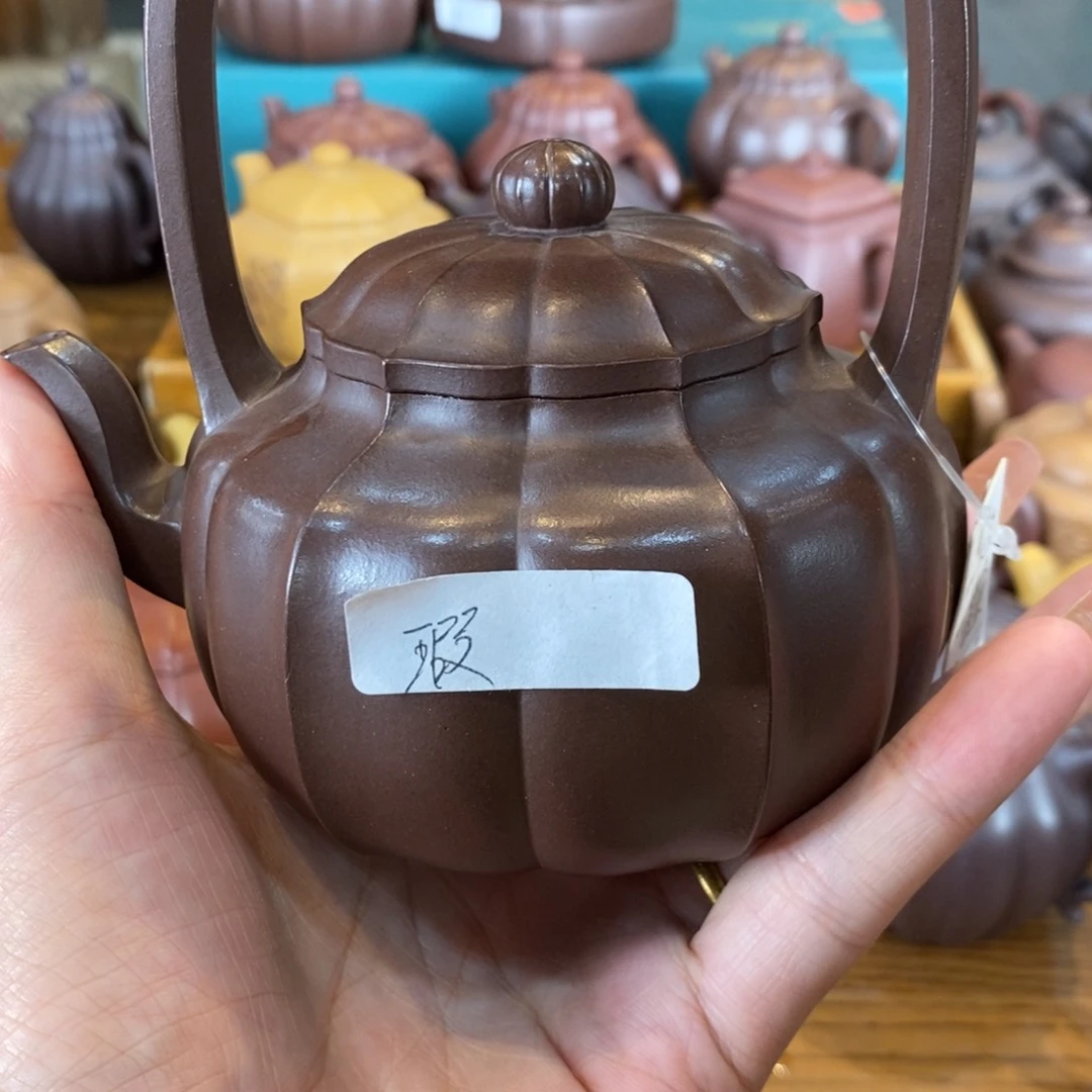 新***际茶壶紫砂原矿泥料手工壶直播间