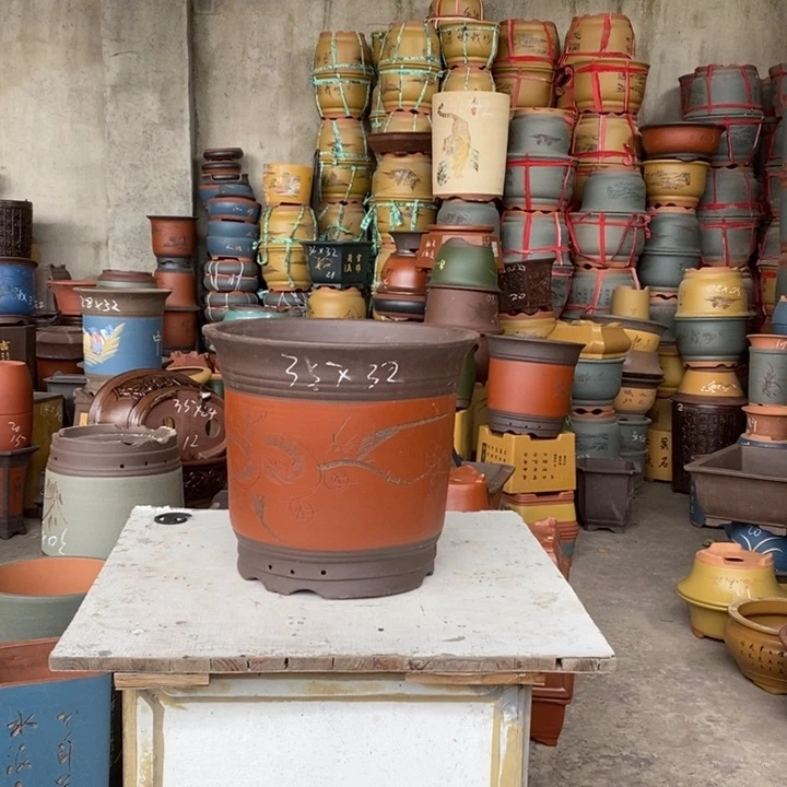 紫砂花盆紫砂花盆