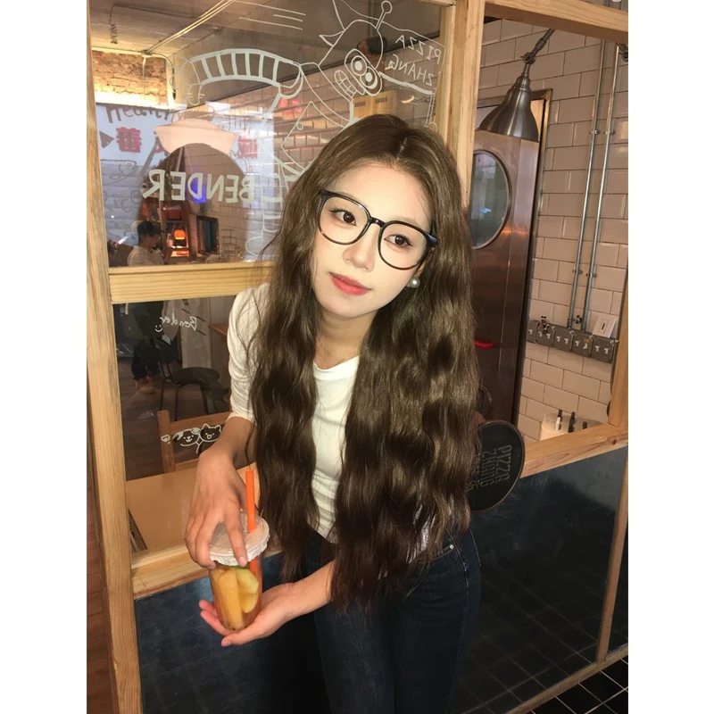 波西米亚【呼吸全头套】冷棕色大面积蕾丝进口自然丝假发减龄