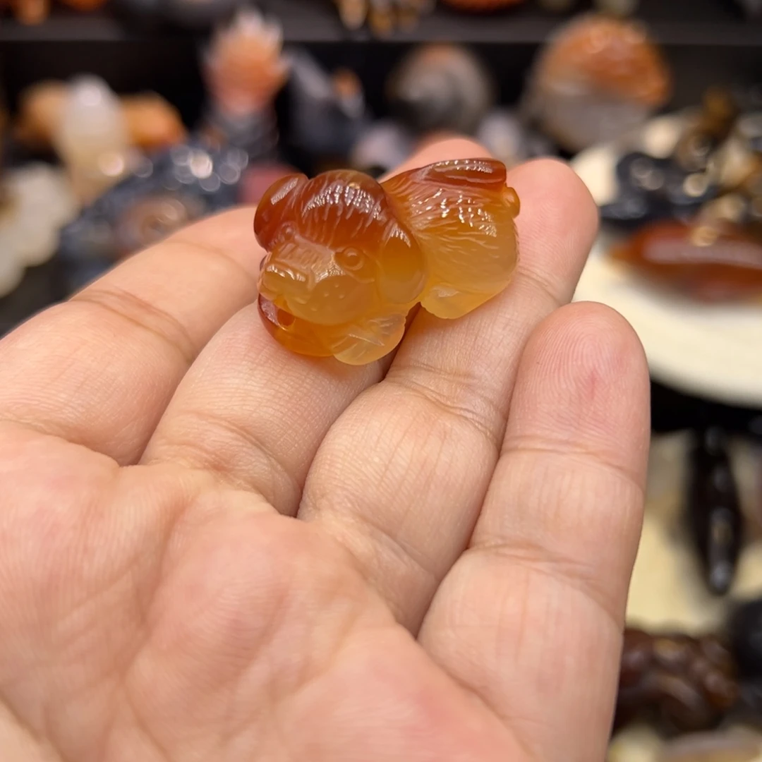 玛瑙/玉髓未镶嵌手玩摆件