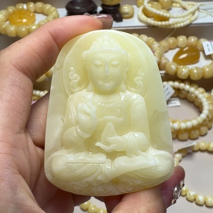 琥珀未镶嵌吊坠(不含链)观音